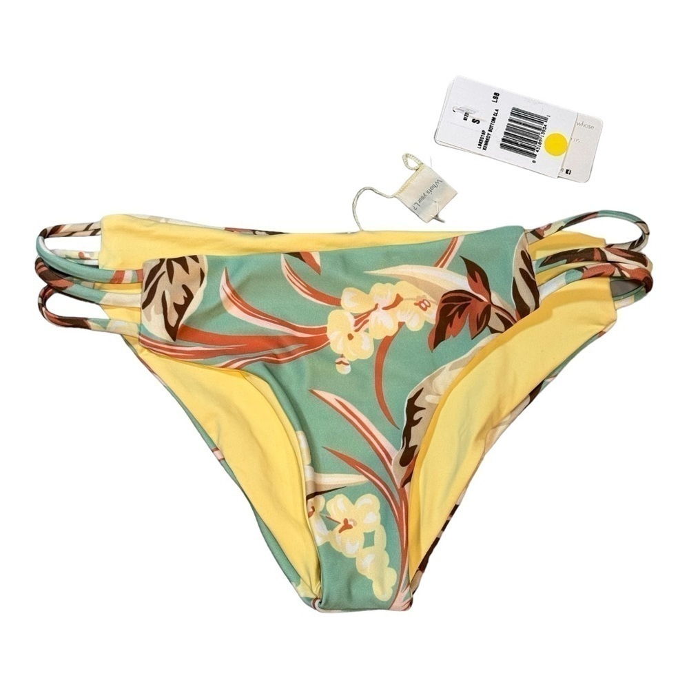L*Space Kennedy Bikini Bottom in Green Floral NWT